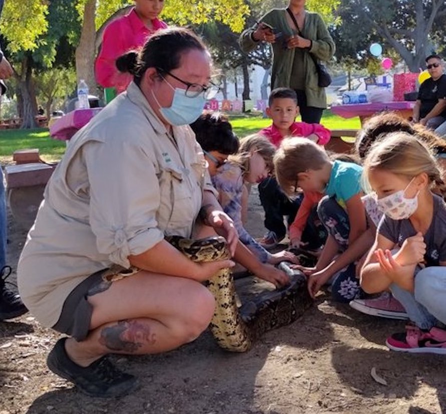 snake presentation los angeles animal event